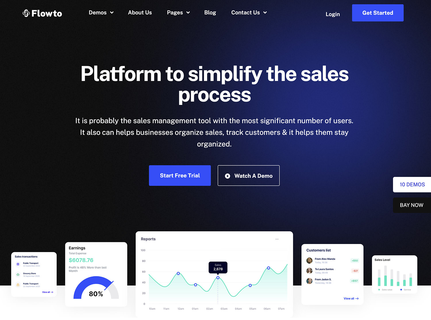 Flowto Theme Design