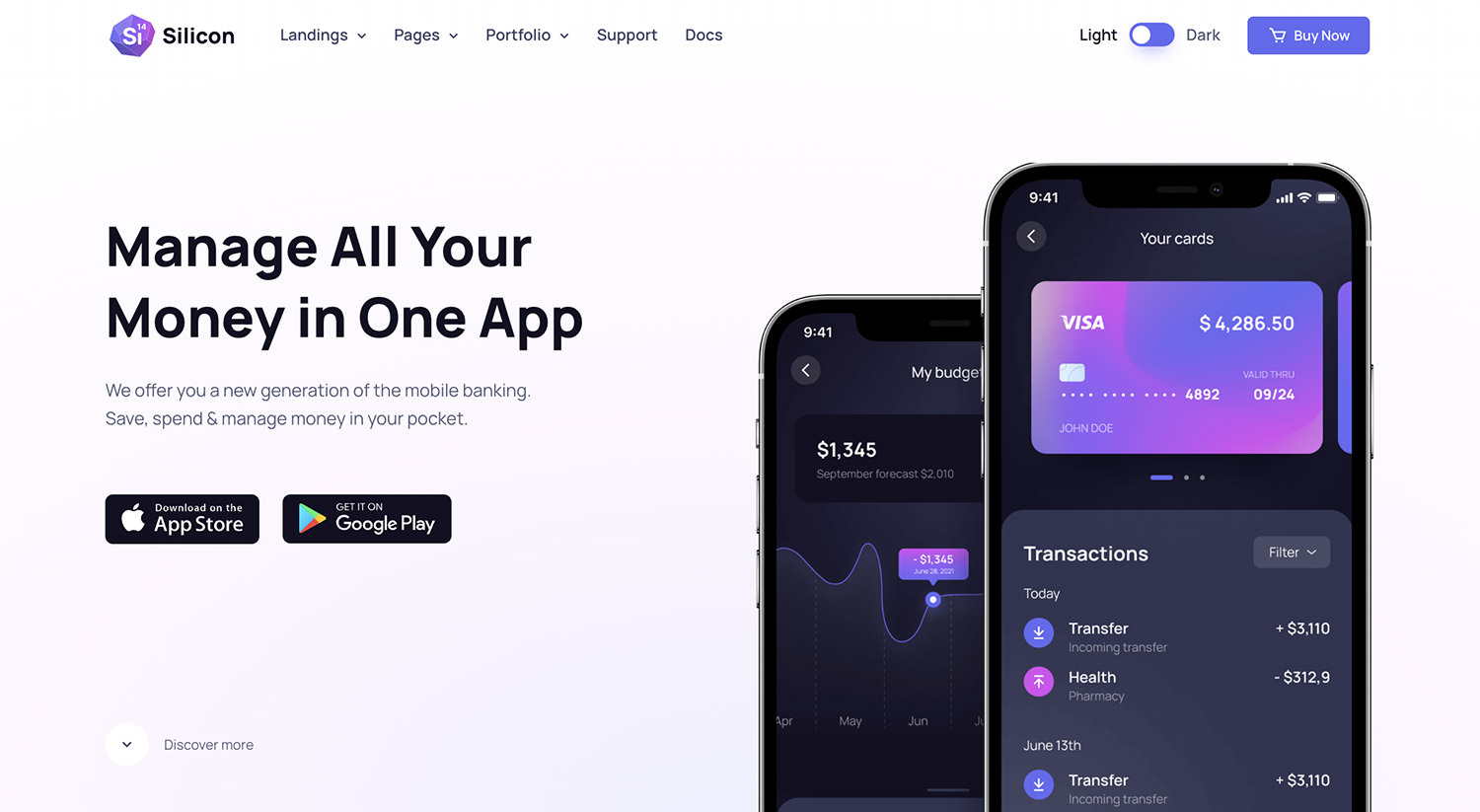 Silicon Theme Interface